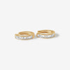 Remy eternity hoop earrings
