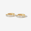 Remy eternity hoop earrings