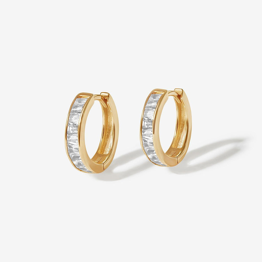 Remy eternity hoop earrings