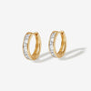 Remy eternity hoop earrings