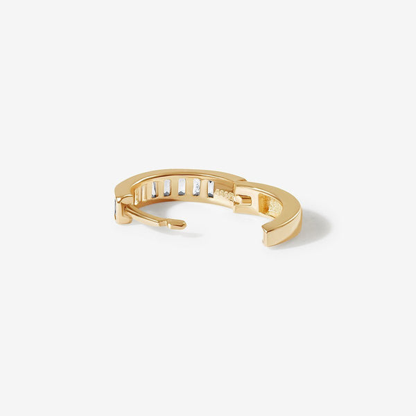 Remy eternity hoop earrings