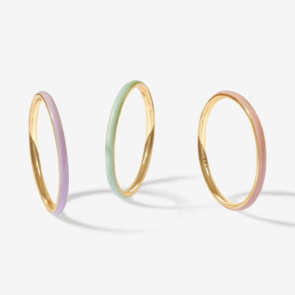 Oburu mint enamel ring