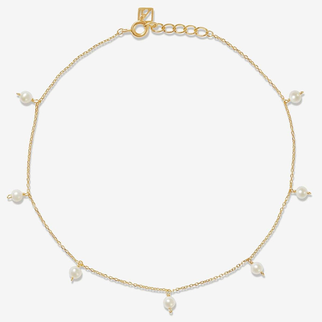Saeed pearl anklet