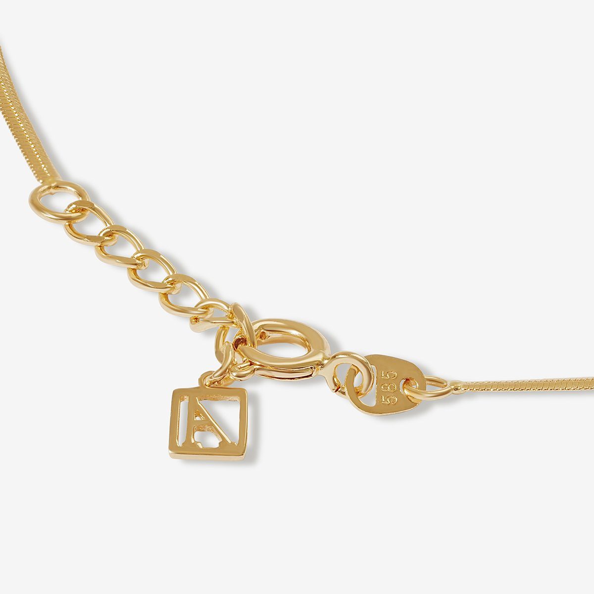 Adornmonde Fine Axon Baby Box Chain Anklet