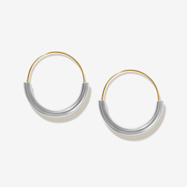 Timo pearl hoop earrings