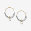 Timo pearl hoop earrings
