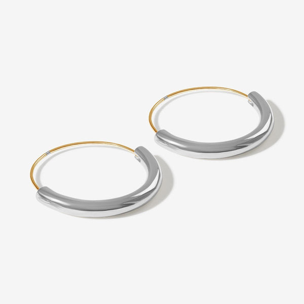 Timo pearl hoop earrings
