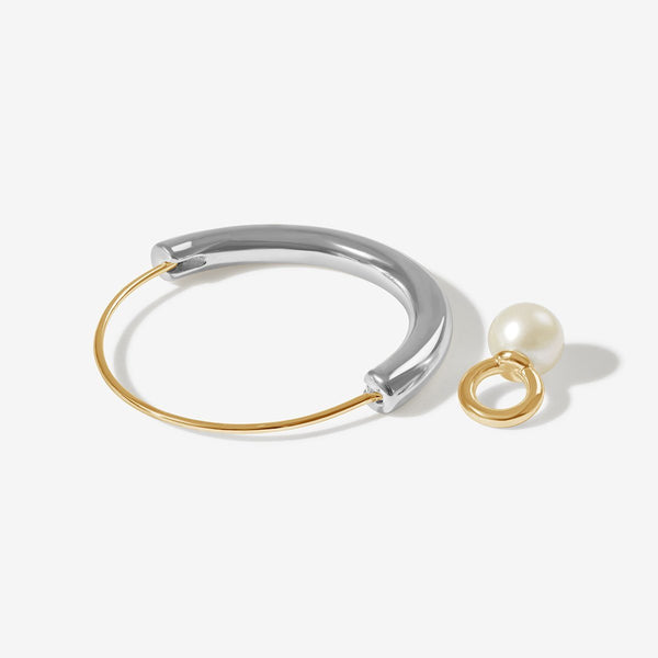 Timo pearl hoop earrings
