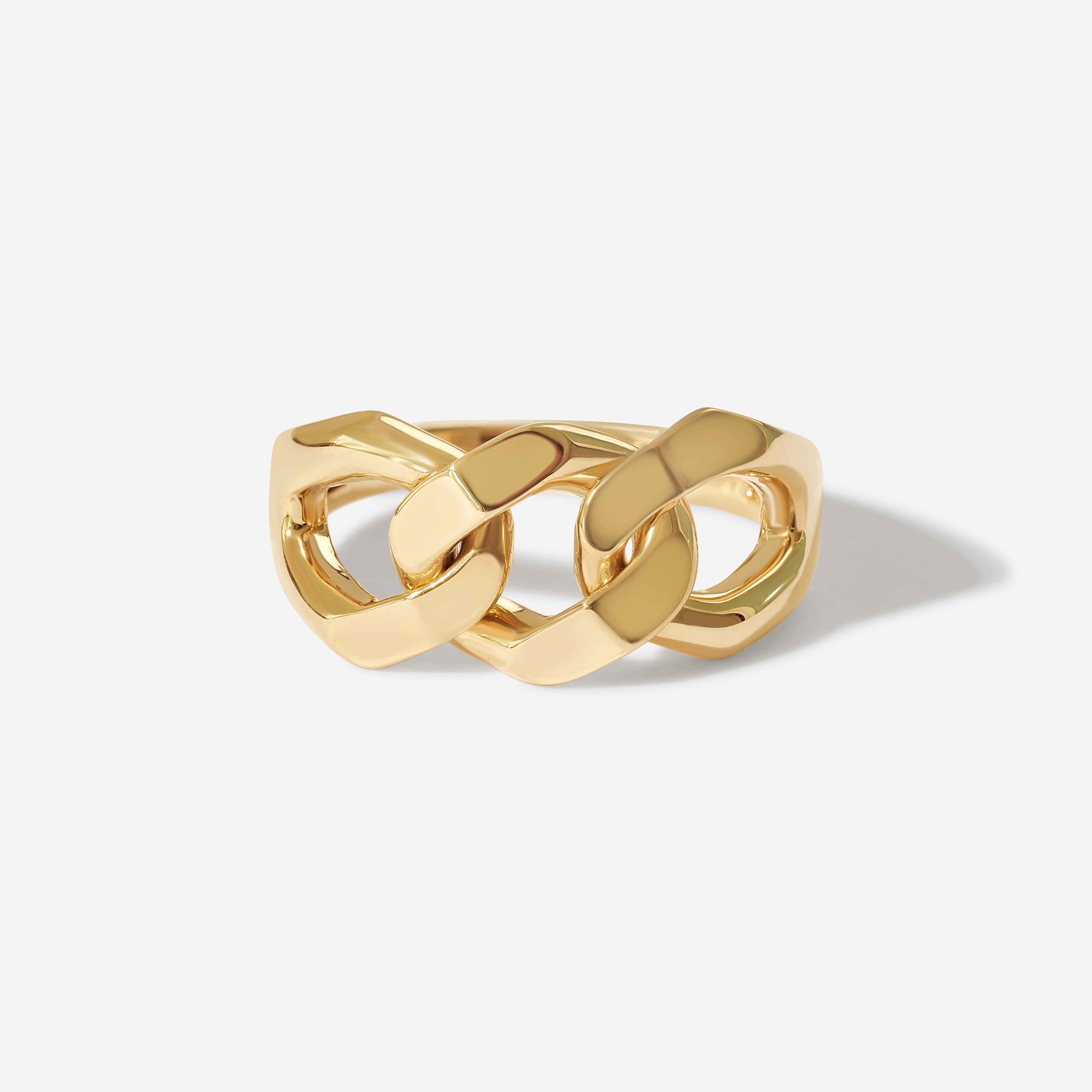 Chain Ring, Gold Chain Ring, Statement Ring, Chunky Ring, Curb