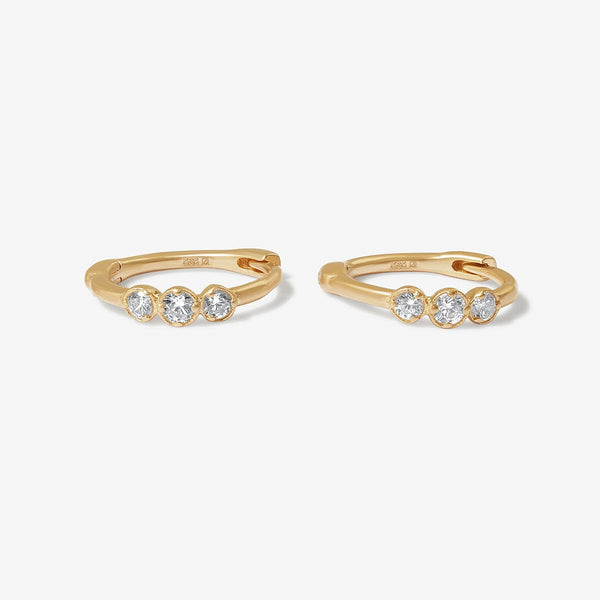 Vian huggie earrings