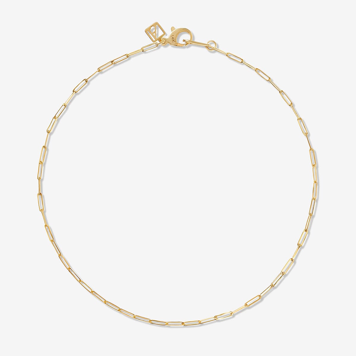 Adornmonde Fine Axon Baby Box Chain Anklet