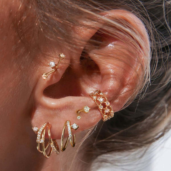 Yousef cubic earrings