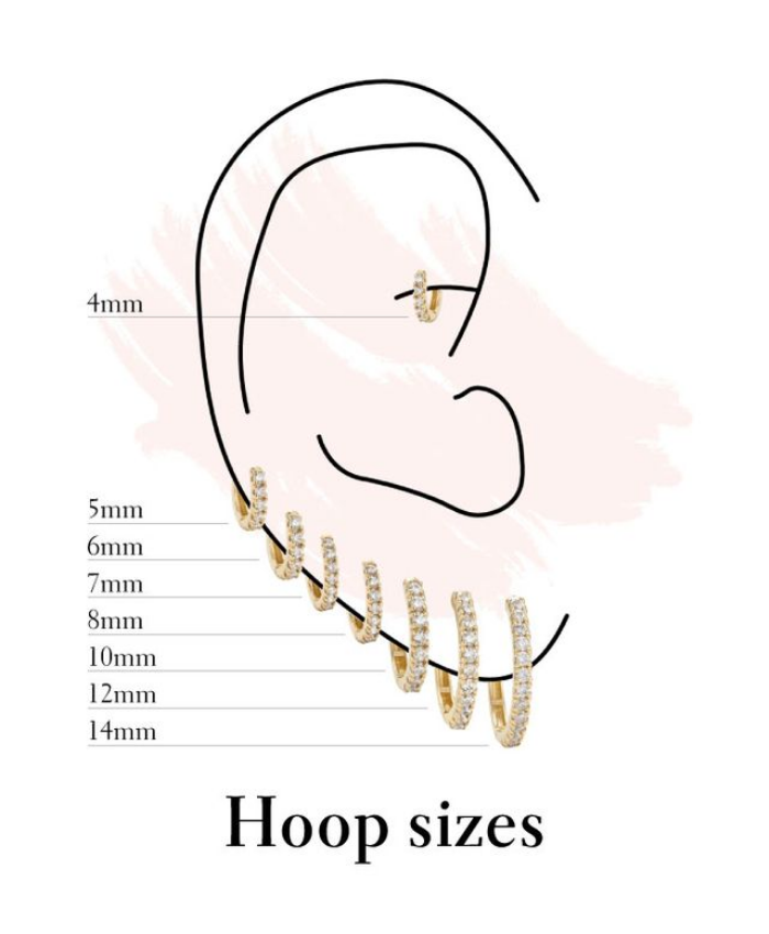 Hoop inner diameter size chart